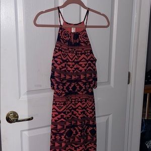 Aztec maxi dress